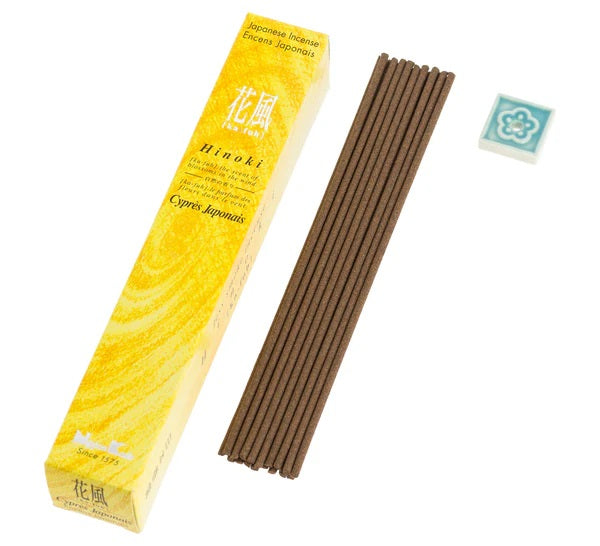 Incienso Ka-fuh Ciprés Hinoki 50 Sticks & Holder