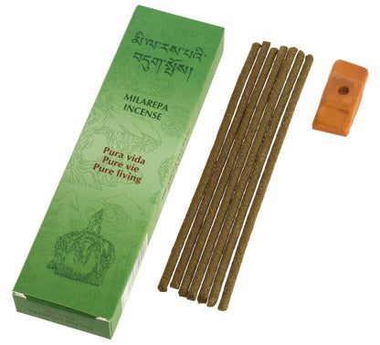 Incienso Milarepa Pura Vida 20 Sticks & Holder