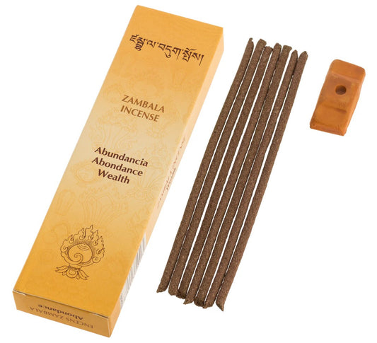 Incienso Zambala Abundancia 20 Sticks & Holder              r