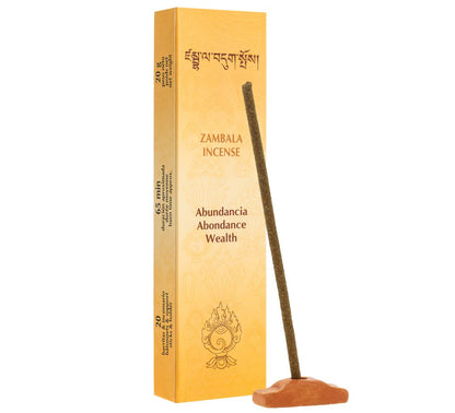 Incienso Zambala Abundancia 20 Sticks & Holder              r