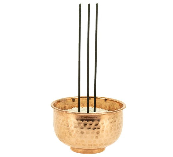 Incensario Cuenco Dhupa Cobre & Laton 8x5 cm.