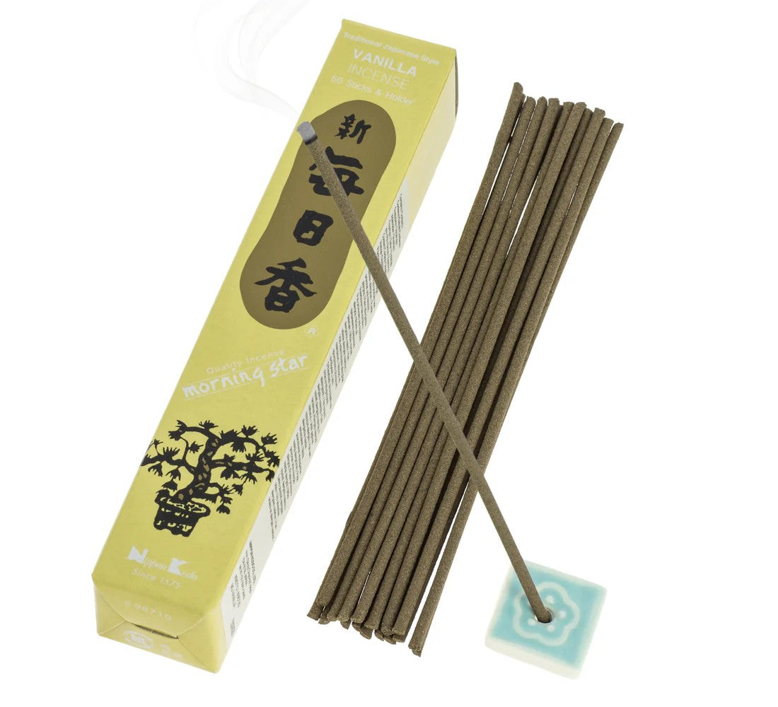 Incienso Morning Star Vainilla 50 Sticks & Holder