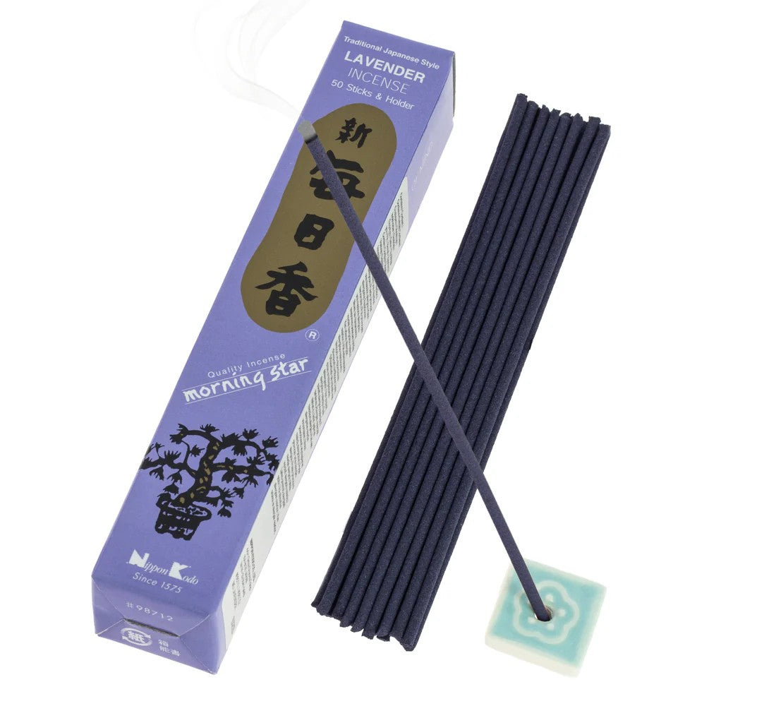 Incienso Morning Star Lavanda 50 Sticks & Holder