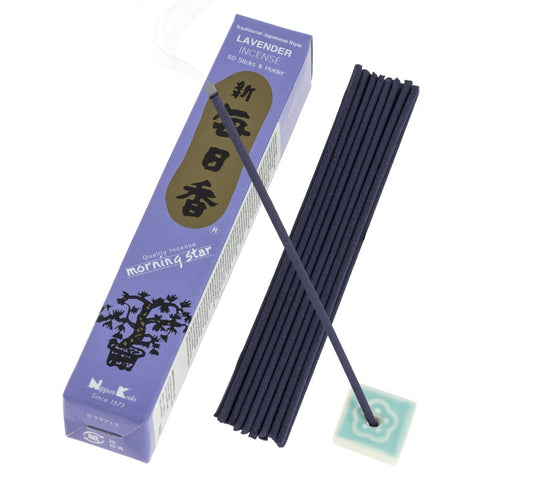 Incienso Morning Star Lavanda 50 Sticks & Holder