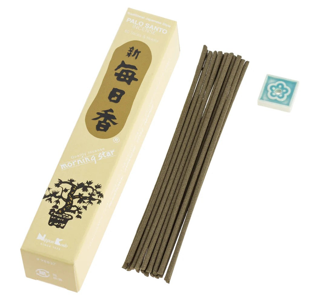 Incienso Morning Star Palo Santo 50 Sticks & Holder