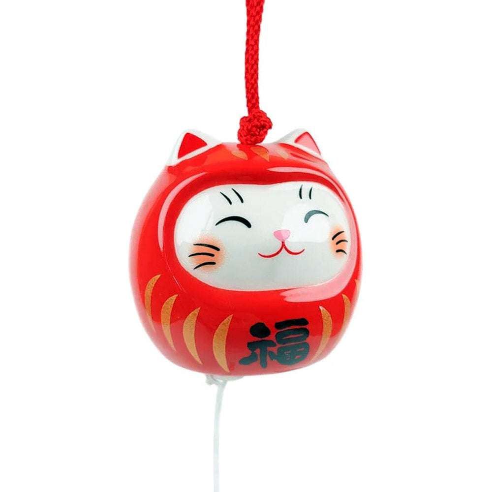 Campana Furin Cerámica Neko-Daruma
