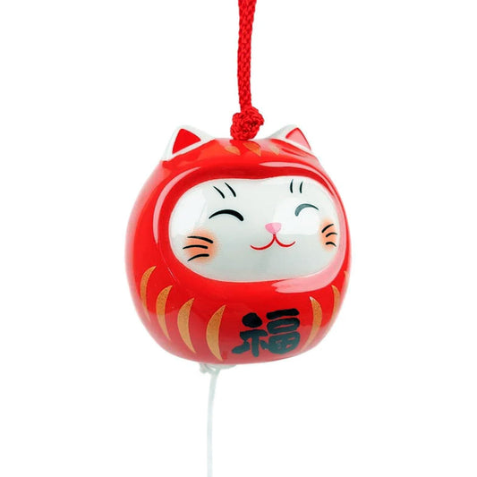 Campana Furin Cerámica Neko-Daruma
