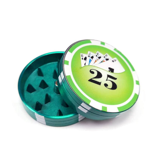 Grinder in Metallo Poker 40 mm. Colori Assortiti
