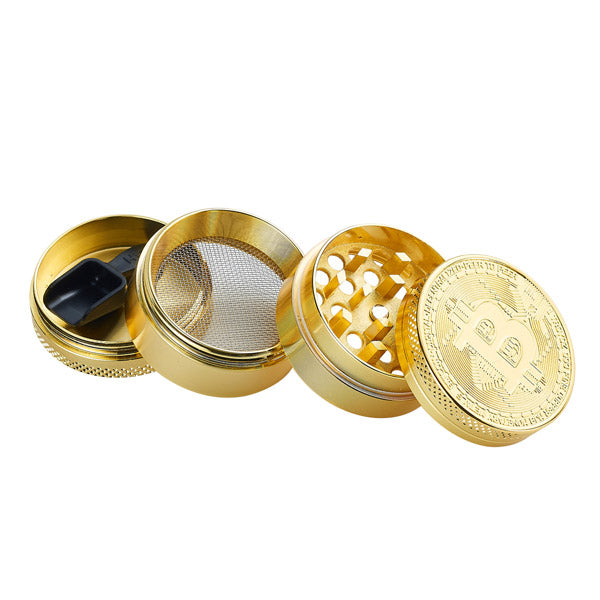 Grinder Pollinatore Metallo Bitcoin 40 mm.