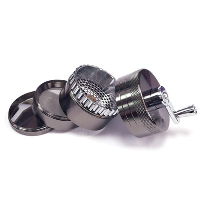 Grinder Polinizador Molinillo Premium Silver 85 mm.