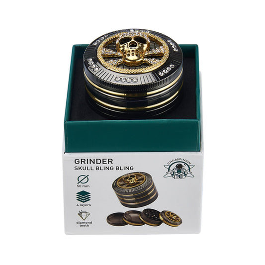 Grinder Polinizador Metal Diamonds Skull 50 mm.