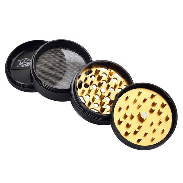 Grinder Polinizador Metal Gold Leaf 63 mm.