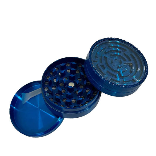 Grinder Polinizador Metal Laberinto Blue 63 mm.