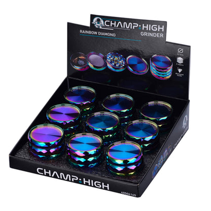 Grinder Polinizador Metal Rainbow Diamond 40 mm.