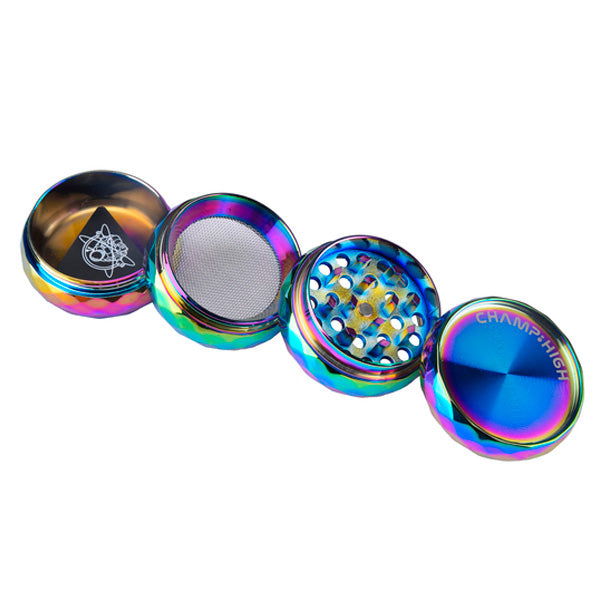 Grinder Polinizador Metal Rainbow Diamond 40 mm.