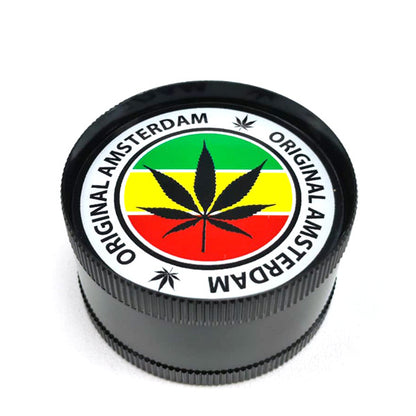 Grinder Polinizador Metal Rasta Leaf 52 mm. Mix Color