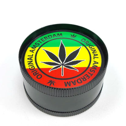 Grinder Polinizador Metal Rasta Leaf 52 mm. Mix Color