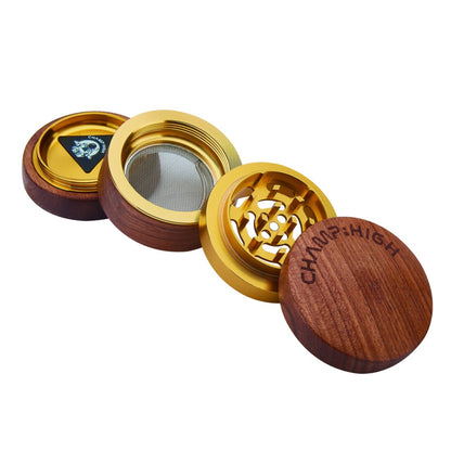 Grinder Polline Legno & Oro 60 mm.