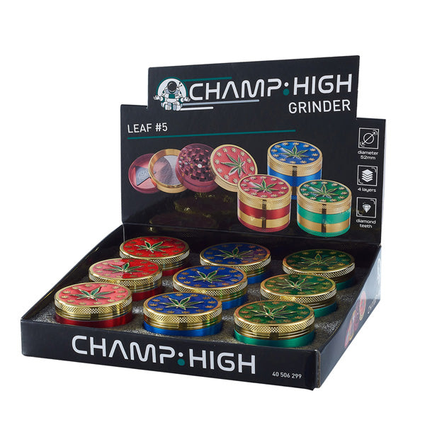 Grinder Polinizador Metal Leaf 50 mm. Pack 3 ud.