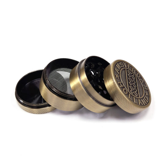 Grinder Polinator in Metallo Amsterdam XXX Gold 40 mm.