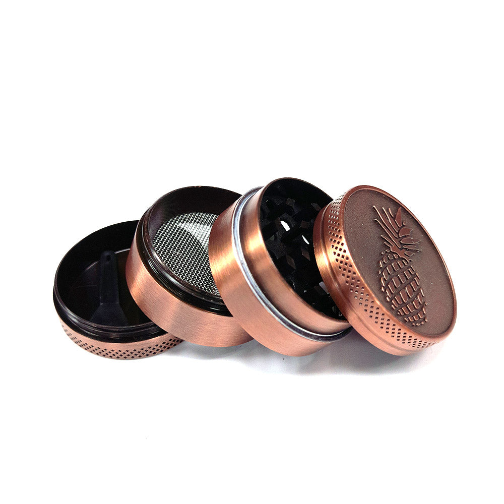 Grinder Pollinatore Metallo Bronzo Ananas 40 mm.