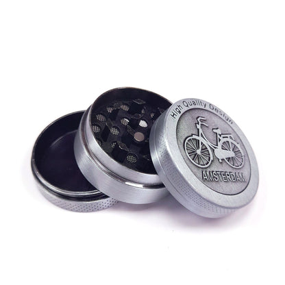 Grinder Polinizador Metal Silver Bicycle 40 mm.