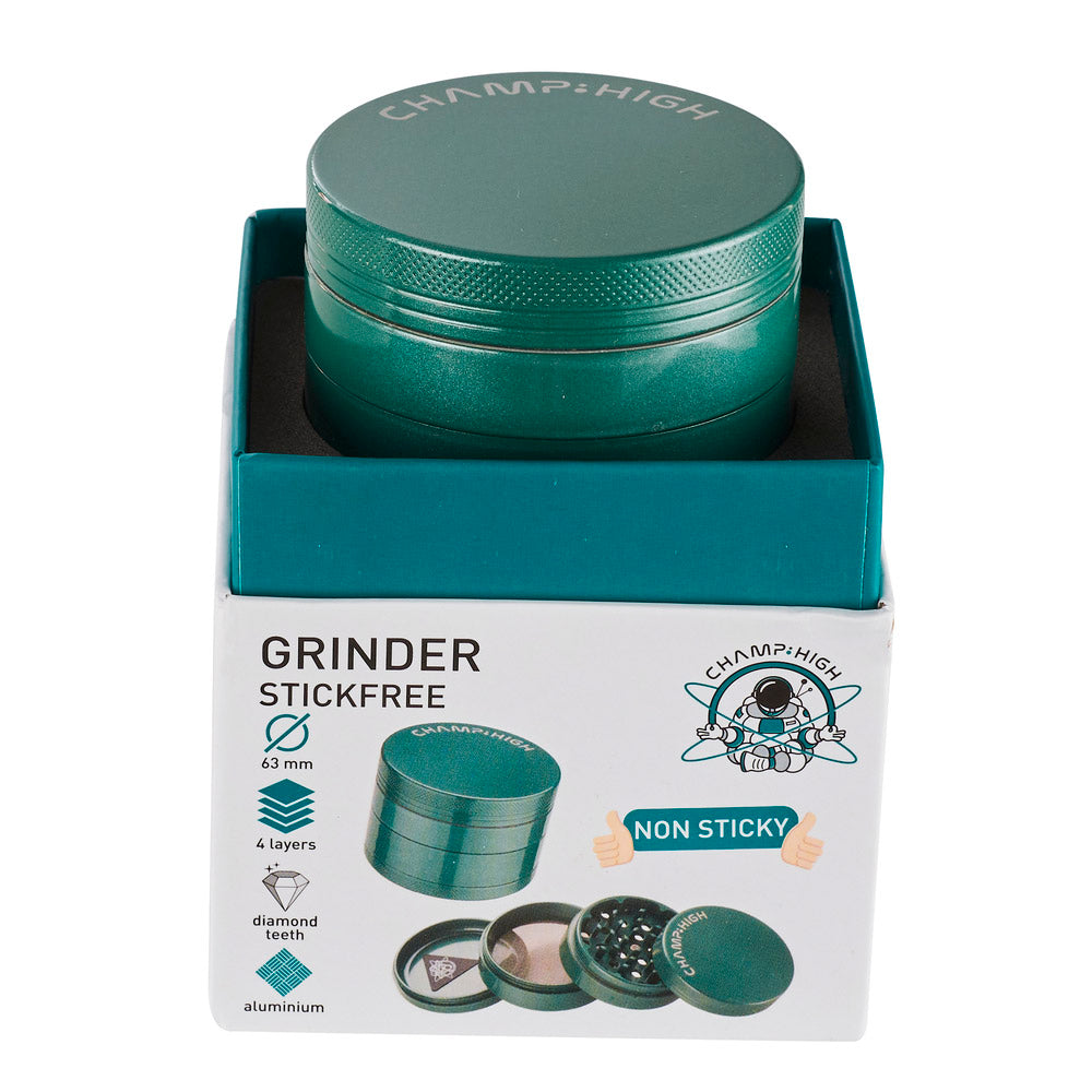 Grinder Polline Metal Antiaderente Verde 63 mm.