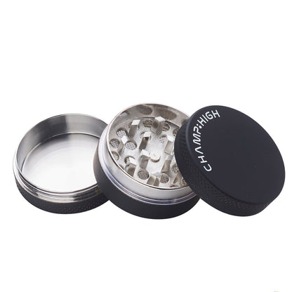 Soft Touch Metal Pollen Grinder 40 mm Mixed Colors. 3-pack.