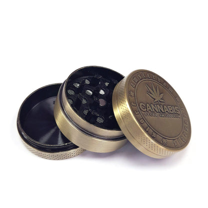 Grinder Polinizador Metal Gold Cannabis 40 mm.