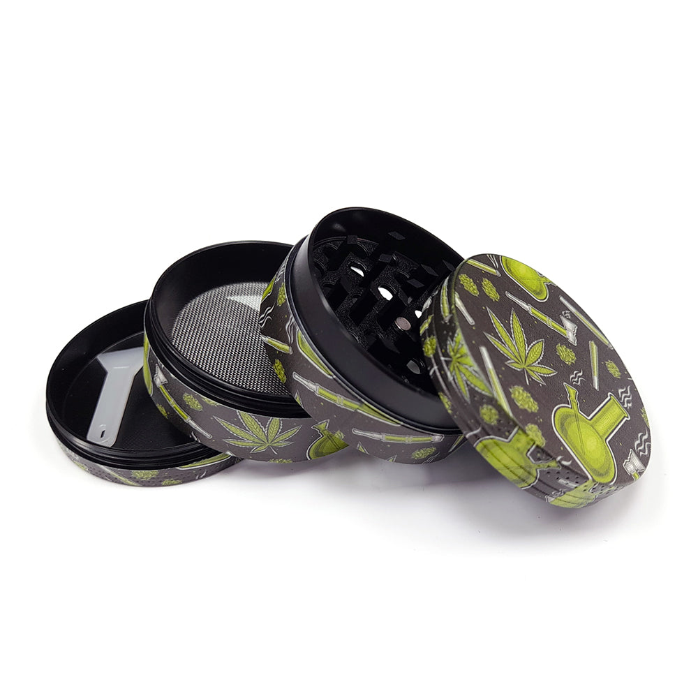 Grinder Polinizador Metal Leaf 50 mm Mix Desing