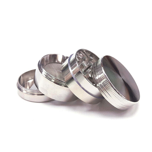Grinder Polinizador Metal Silver 40 mm.