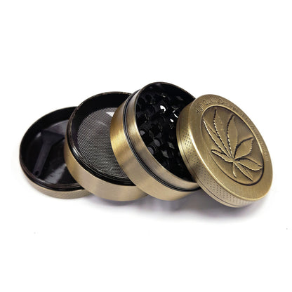 Grinder Polinizador Metal Gold Leaf 50 mm.