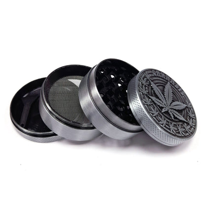 Grinder Polinizador Metal Cannabis Leaf 50 mm.