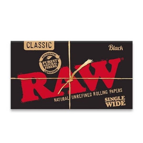 Papel Raw Black  Single Wide Doble 25 librillos