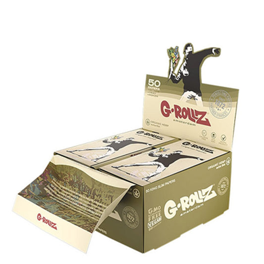 G-Rollz K.S. Tips & Tray Banksy Rolling Papers 16 Booklets #2