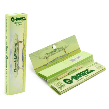 Papel de fumar G-Rollz K.S. & Tips Cheech & Chong Orgamic Hemp 24 librillos