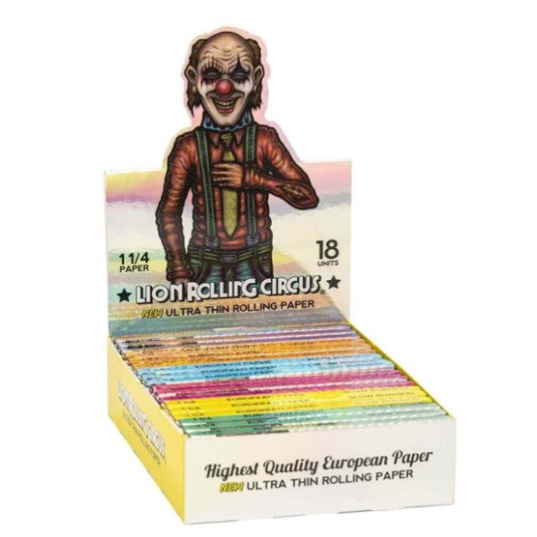 Papel de fumar Rolling Circus 1.1/4 Silver 18 librillos