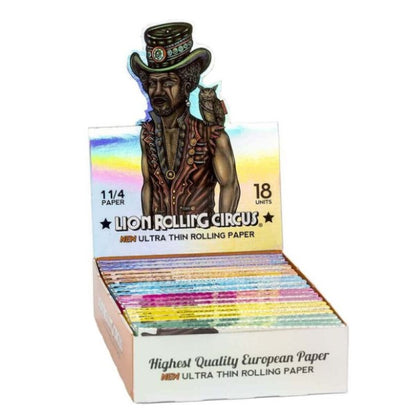 Papel de fumar Rolling Circus 1.1/4 Silver 18 librillos
