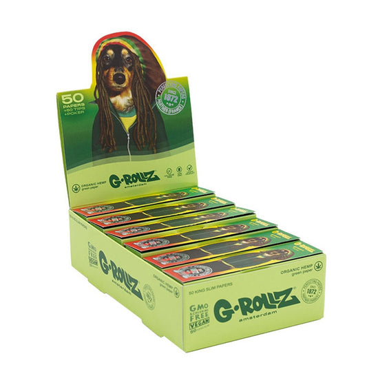G-Rollz K.S. Rolling Papers & Tips Pets Rock Reggae 24 Booklets