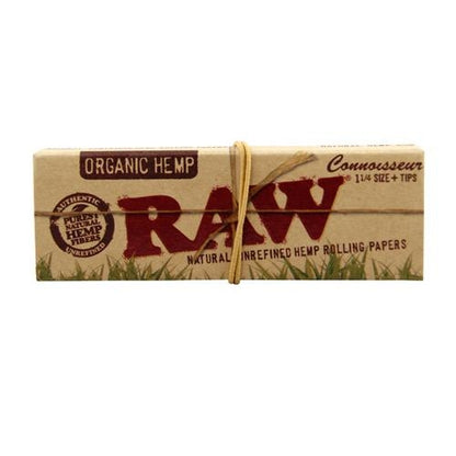 Papel Raw  Organic  1.1/4 & Tips Connoisseur 24 Librillos
