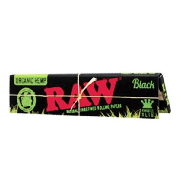 Carta Raw Black Organic King Size Slim 50 libretti