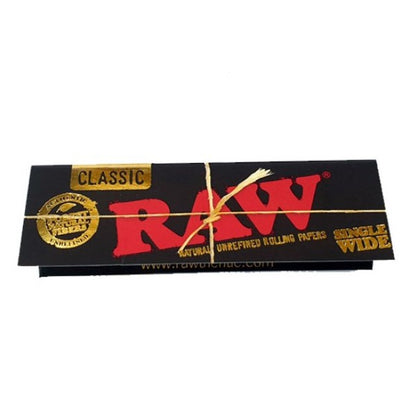 Papel Raw Black  Single Wide 50 librillos