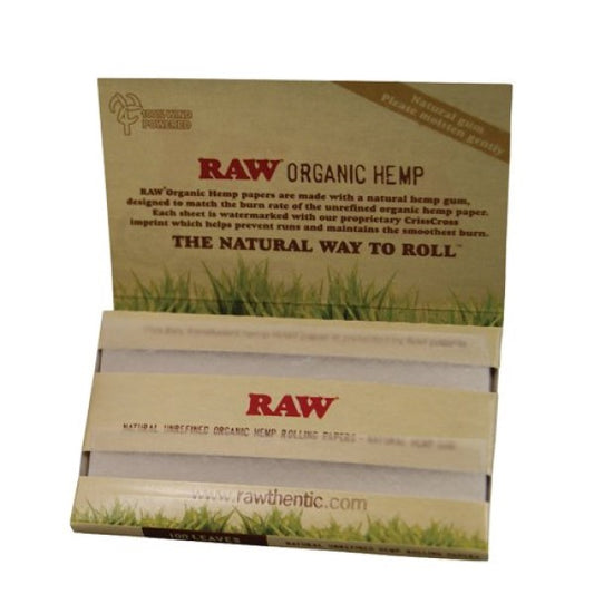 Papel Raw  Organic Single Wide Doble 25 librillos