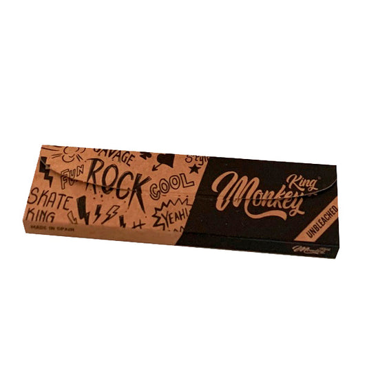 Papel Monkey King Size Slim & Tips Wood Pack Unbleached 24 ud.
