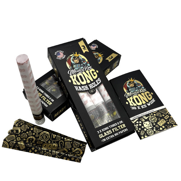 Cones Monkey King Kong Hahs Hole Filter Glass 10x3 units