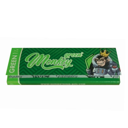 Monkey King Rolling Papers 1 1/4 - Green - 50 ct.