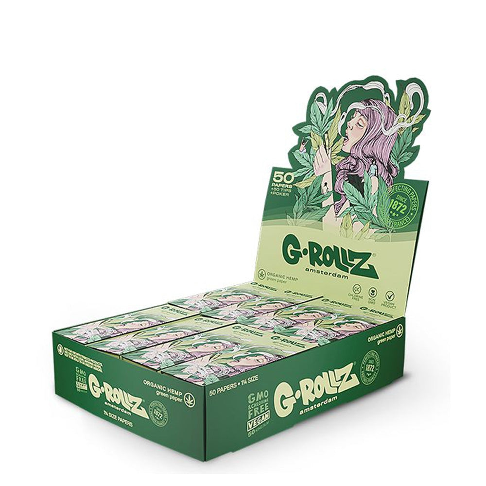 Papel de fumar G-Rollz 1.1/4 & Tips Colossal 24 librillos