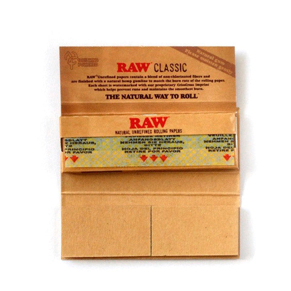 Papel Raw  Classic Single Wide & Tips Connoisseur 24 Librillos
