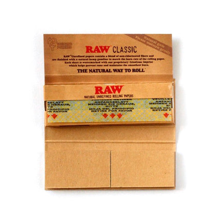 Papel Raw  Classic Single Wide & Tips Connoisseur 24 Librillos