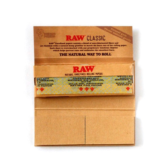 Papel Raw  Classic Single Wide & Tips Connoisseur 24 Librillos